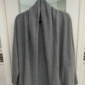 Eileen Fisher Cozy Gray Shawl Cardigan